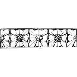 Rosette lozenge border band