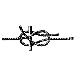 Rope lashing on a bar