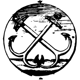 Two crossed anchors