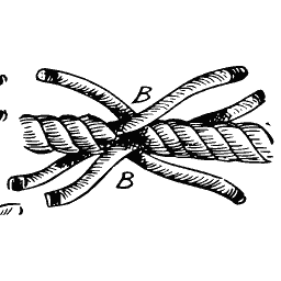 Crossed rope splice