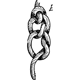 Knotted rope loop 01