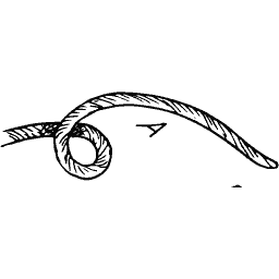 Rope with a small loop