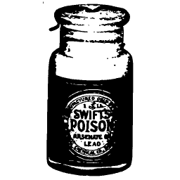 Jar of lead arsenate