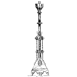 Tall candle standard
