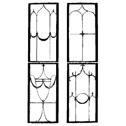 Glazing bar door patterns