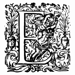 Decorated initial E 02