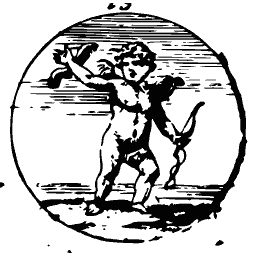 Cupid raising an arrow
