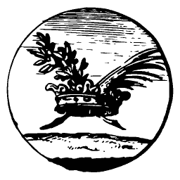 Crown with laurel and a plume