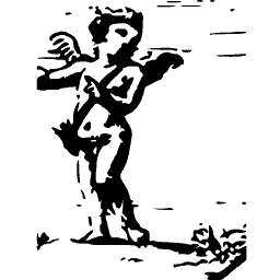 Cupid standing with arms folded