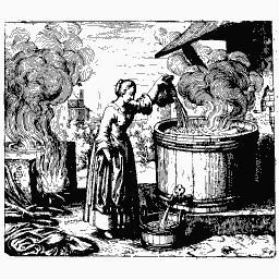 Woman pouring into a vat