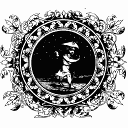 Soul walking in a leafy roundel