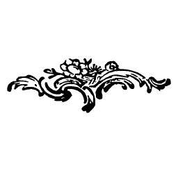 Rococo flower scroll