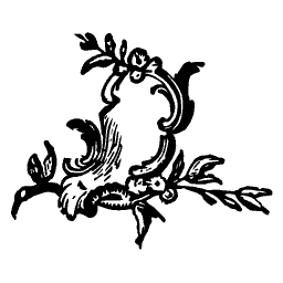 Rococo scroll with sprays