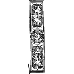 Narrow panel with roundel