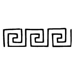 Greek key fret border