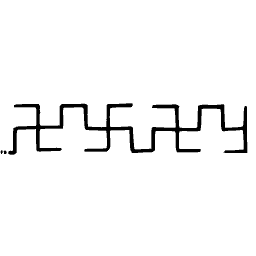 Square stepped fret
