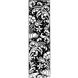 Scrollwork pilaster panel