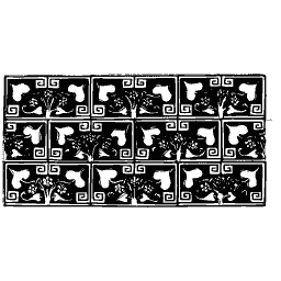 Panelled fret and flower grid