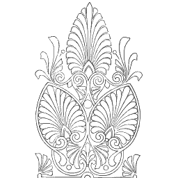 Anthemion palmette