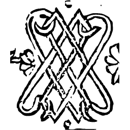 Interlaced knot with leaves