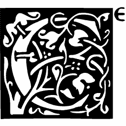 Square panel of interlaced leaves
