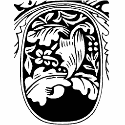 Foliate initial O 14