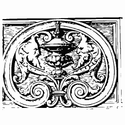 Panel with urn in roundel