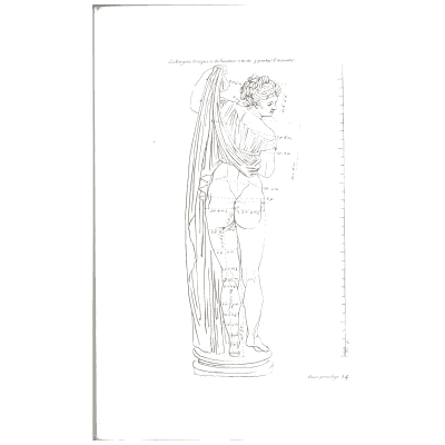 Draped standing statue - Les Proportions du Corps Humain - 1683