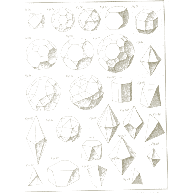 Polyhedron line drawings 02 - Vielecke und Vielflache: Theorie und Geschichte - 1900