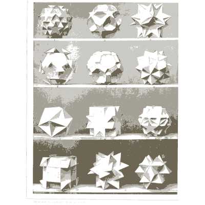 Polyhedron models on shelves 02 - Vielecke und Vielflache: Theorie und Geschichte - 1900
