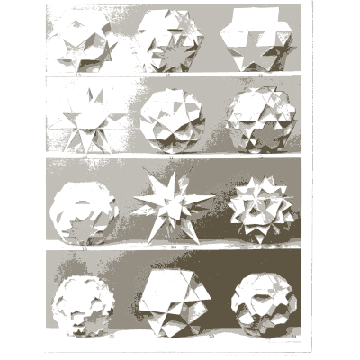 Spiked polyhedron models 02 - Vielecke und Vielflache: Theorie und Geschichte - 1900