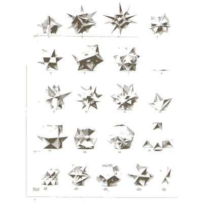 Small stellated models 02 - Vielecke und Vielflache: Theorie und Geschichte - 1900