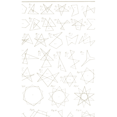 Star polygon studies 02 - Vielecke und Vielflache: Theorie und Geschichte - 1900
