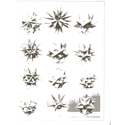 Star polyhedron models 02 - Vielecke und Vielflache: Theorie und Geschichte - 1900