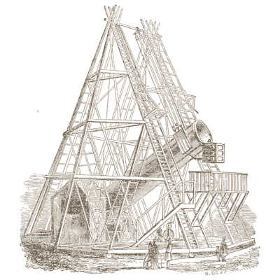 Herschel's great telescope - The Geography of the Heavens - 1863
