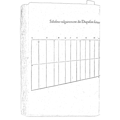 Diapason scale diagram - Les Raisons des Forces Mouvantes - 1615