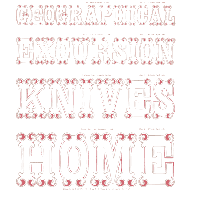 Outlined shadow capitals - Specimens of Chromatic Wood Type, Borders etc. - 1874