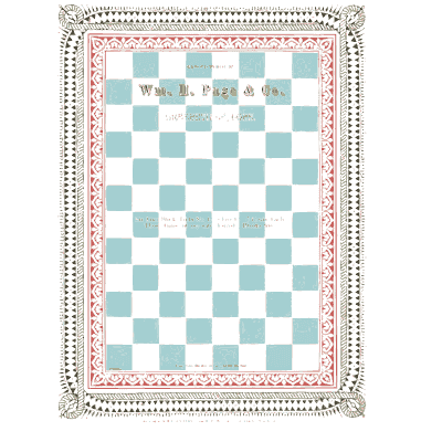 Lace border with checkered field - Specimens of Chromatic Wood Type, Borders etc. - 1874