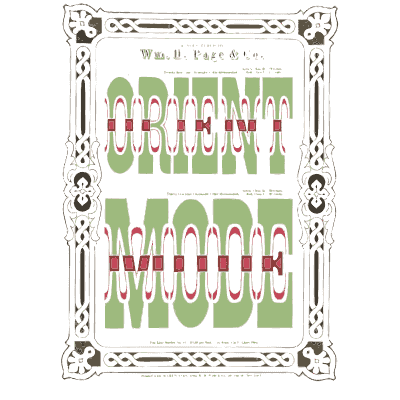 Pierced gothic frame - Specimens of Chromatic Wood Type, Borders etc. - 1874