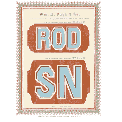 Beaded border with lettered panels - Specimens of Chromatic Wood Type, Borders etc. - 1874