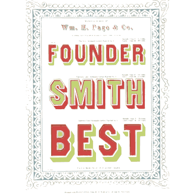 Grey lace frame - Specimens of Chromatic Wood Type, Borders etc. - 1874