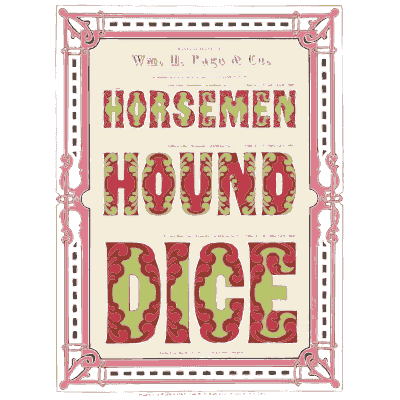 Red corner block border - Specimens of Chromatic Wood Type, Borders etc. - 1874