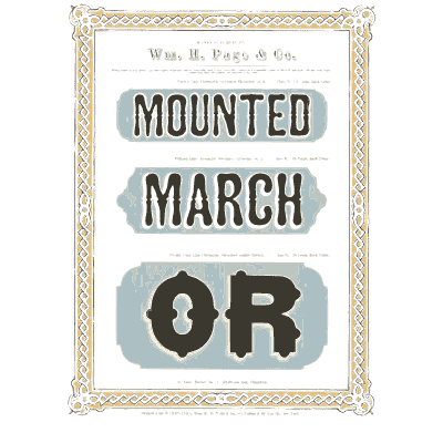 Gold frame with lettered panels - Specimens of Chromatic Wood Type, Borders etc. - 1874