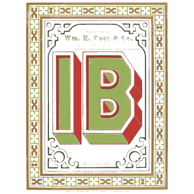 Block border with large initials - Specimens of Chromatic Wood Type, Borders etc. - 1874
