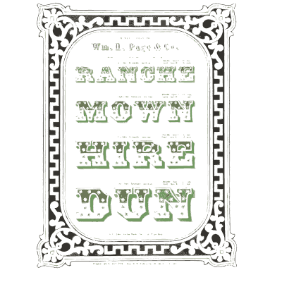 Scroll and key border - Specimens of Chromatic Wood Type, Borders etc. - 1874