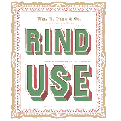 Pink lace border - Specimens of Chromatic Wood Type, Borders etc. - 1874