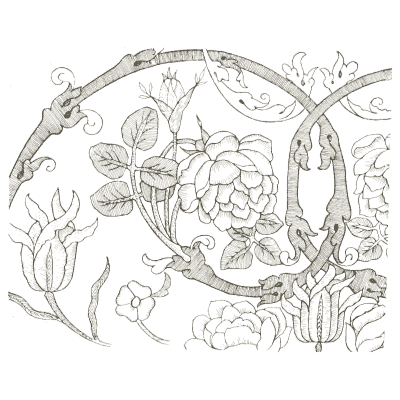 Rose and briar ornament - Heraldry and Floral Forms as Used in Decoration - 1922