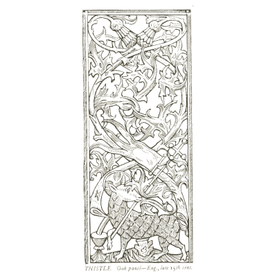 Thistle panel - Heraldry and Floral Forms as Used in Decoration - 1922