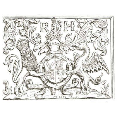 Carved royal arms panel - Heraldry and Floral Forms as Used in Decoration - 1922