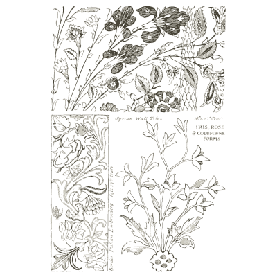 Tudor rose and floral sprays - Heraldry and Floral Forms as Used in Decoration - 1922